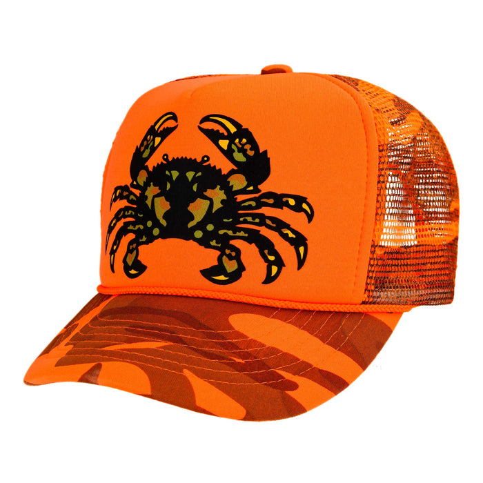 Samoan Crab Hunter Orange Camo  Classic Trucker Hat