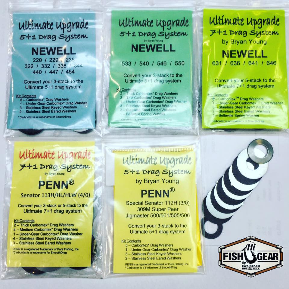 Penn Senator 114H 6/0, Penn 115 9/0 Metal Drag Washer Kit Penn Senator 114H 6/0, Penn 115 9/0 Metal Drag Washer Kit