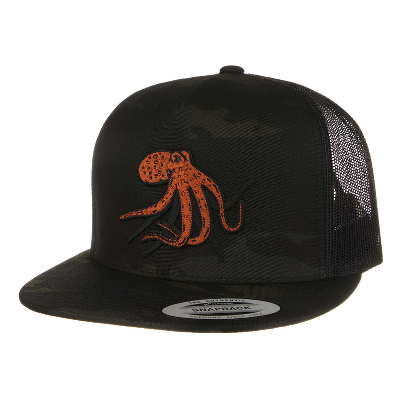 HFG -Tako Black Multicam® Flatbill Snapback Trucker Hat