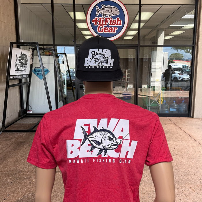 Ewa Beach Ulua Short Sleeve Shirt (Red)