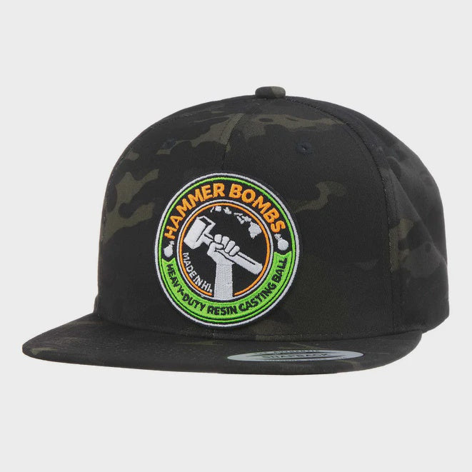 HFG - HammerBombs® MultiCam® Black Flat Bill Snapback Trucker Hat