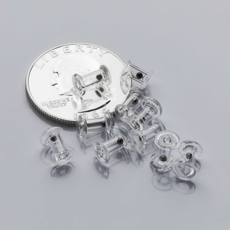 Hareline Flat End Eye Glass Rattles