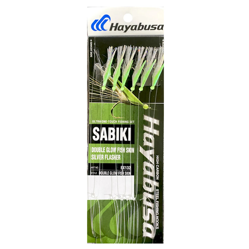 Hayabusa EX132 Sabiki Double Glow Silver Flasher