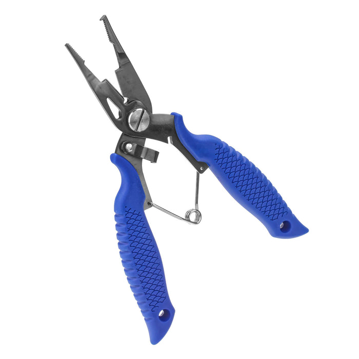 XIXIDIAN Fishing Pliers, Fish Lip Gripper with Lanyard & Sheath,  Multifunctional Fishing Pliers Set, Fishing Pliers Hook Remover Split Ring  for Angler Friends or Family (Color : Blue) : : Sports 