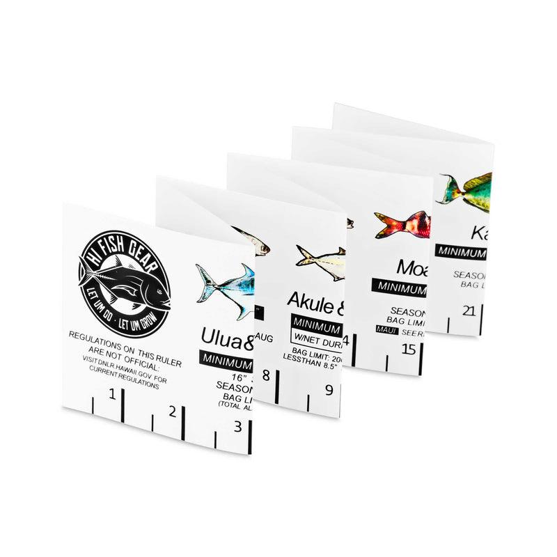 HFG Waterproof Fish Ruler with Hawaii Fishing Regulations