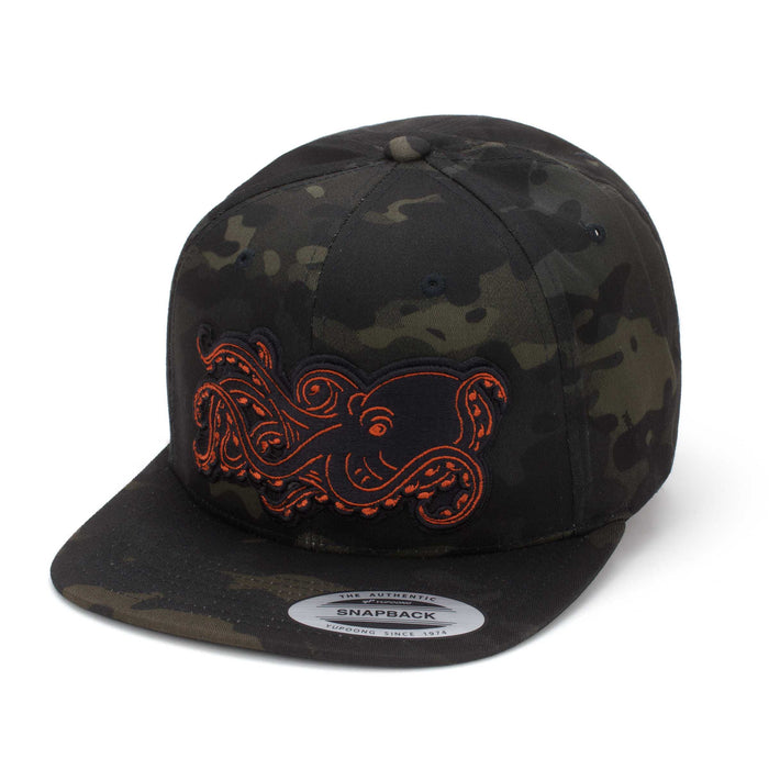 HFG - 3D Tako (Octopus) MultiCam® Black Flat Bill Snapback Hat