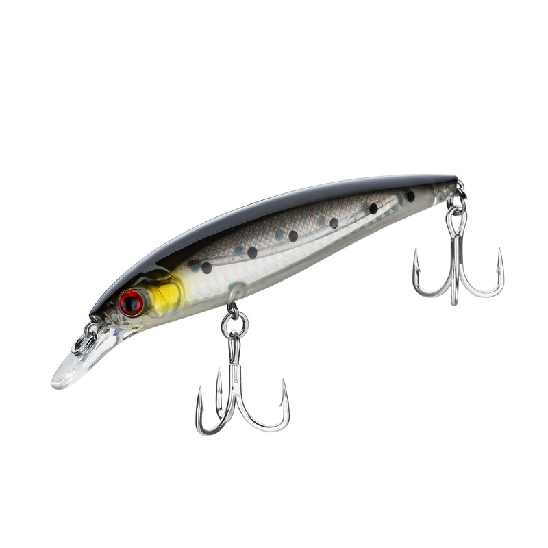 bakau fishing lures Kaku Lures (YY) Casting Minnow (5in, 0.9oz) Black Sardine