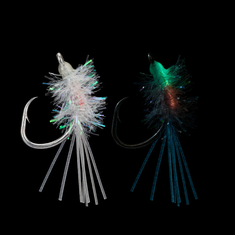 Kahakai Flies Pearl Fuzzy Glow Fly