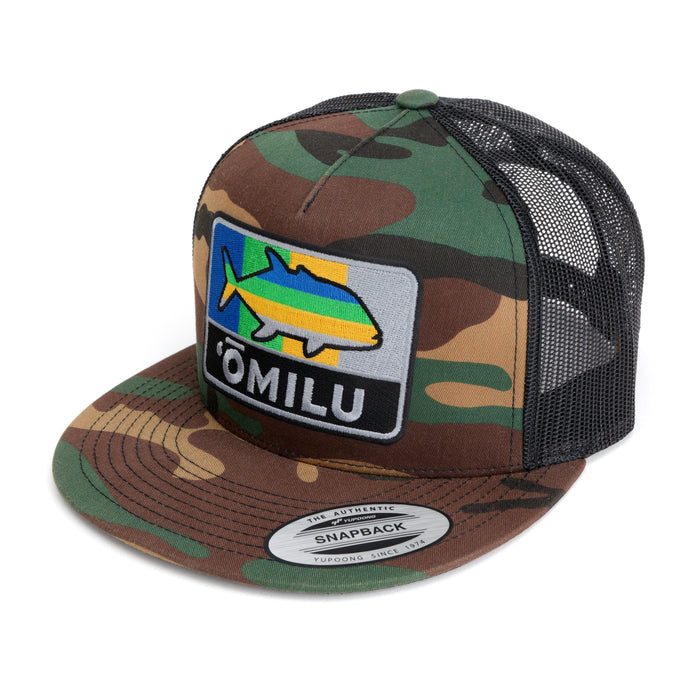 HFG - Omilu Camo FlatBill Snapback Trucker Hat