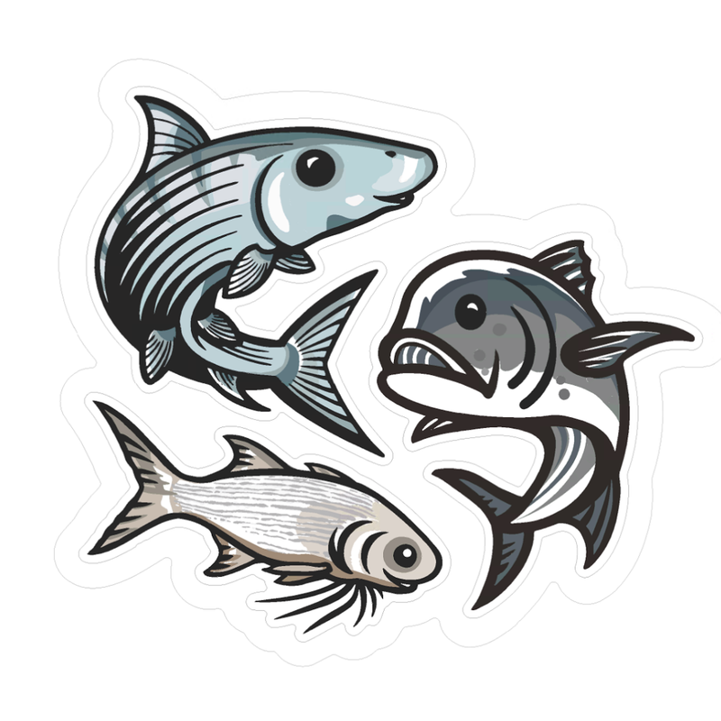 Hawaii Fishing Gear Stickers