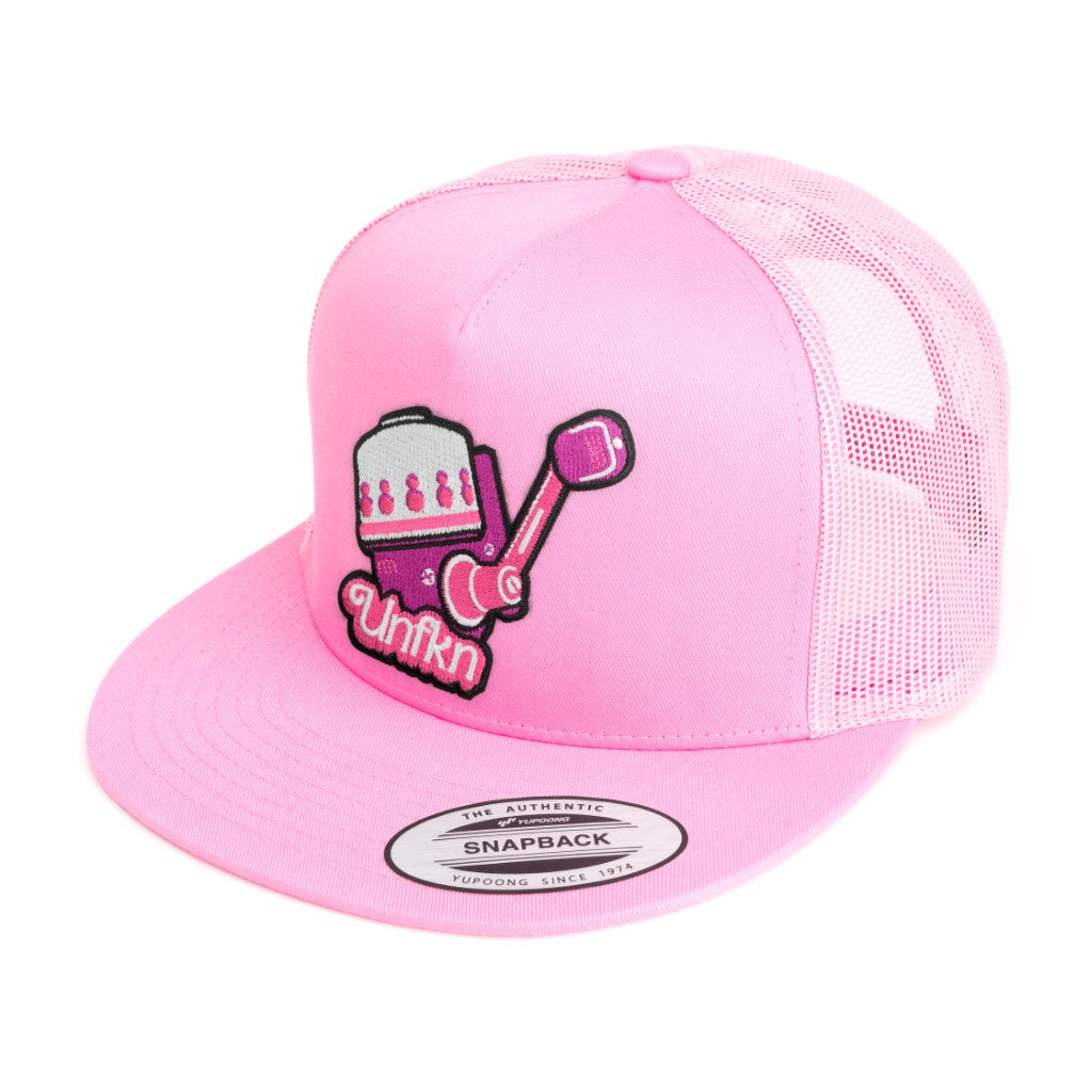 HFG - UNFKN Pink - Pink Flatbill Snapback Trucker Hat — HiFishGear