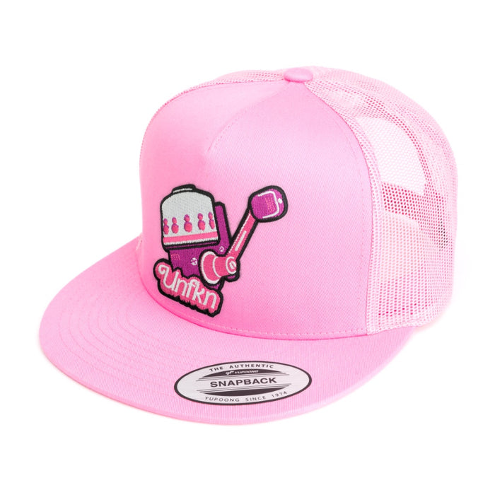 HFG - UNFKN Pink - Pink Flatbill Snapback Trucker Hat