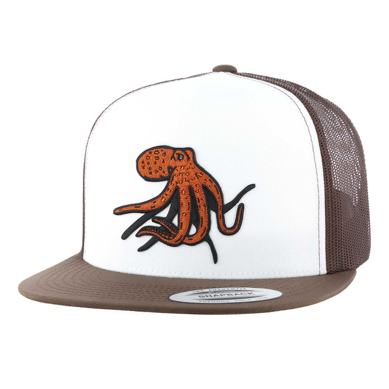 HFG -Tako Brown/White Flatbill Snapback Trucker Hat