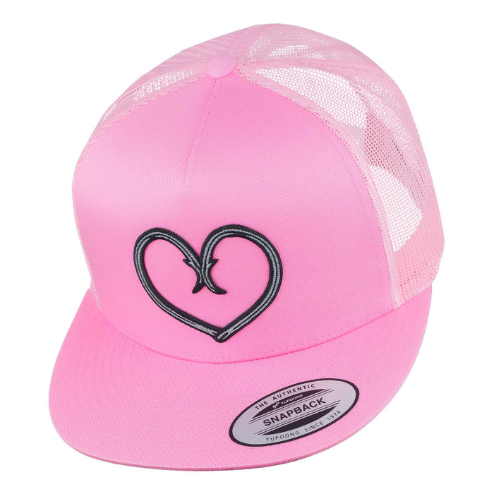 HFG -Hooked Pink Flat Bill Snapback Trucker Hat