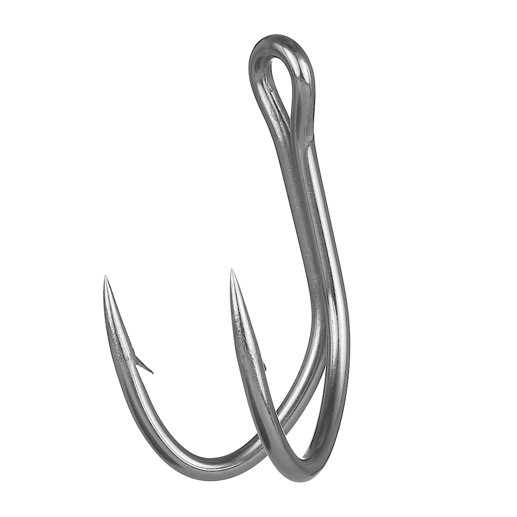 double fish hooks Mustad Troll Hook This very strong 2X extra heavy wire Classic Mustad saltwater double hook is designed for big hardlures Double Fang Hooks Rite