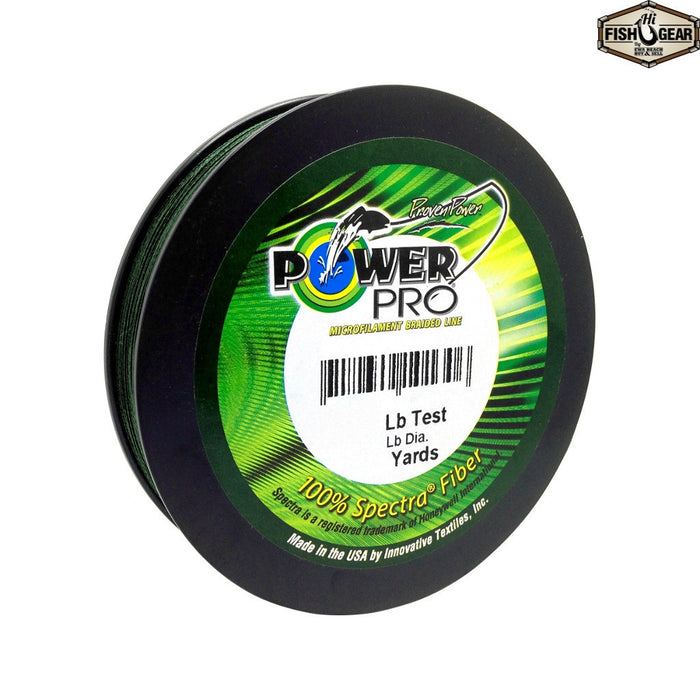 PowerPro Spectra Fiber Braided Line Moss Green — HiFishGear