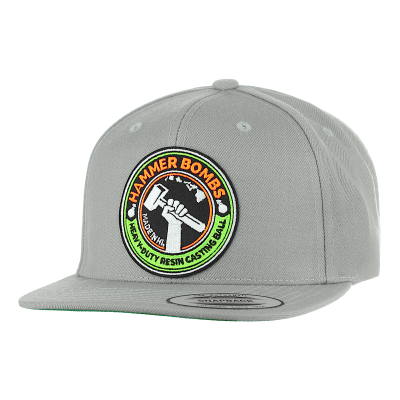 HFG - HammerBombs® Silver Flat Bill Snapback Hat