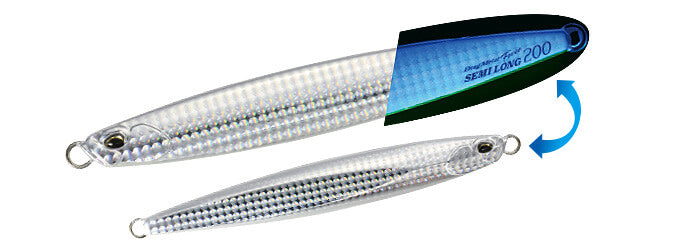 Drag Metal Force Semi-Long Saltwater Jigs 250g (164mm) / UV Silver GB (PBA0599)