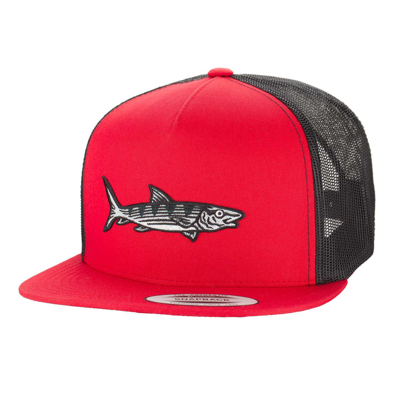 HFG - Oio Red/Black Snapback Flat Bill Trucker Hat