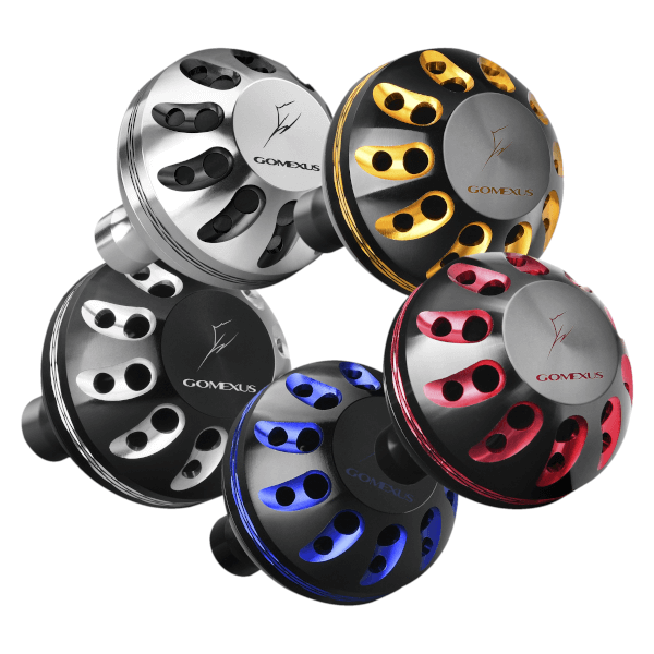 knob reel shimano Gomexus Aluminium Reel Power Knob 35mm Black and Red