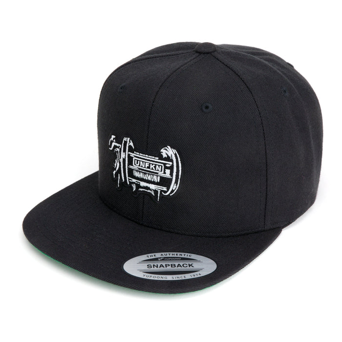 HFG - UNFKN Reel Black Flat Bill Snapback Hat