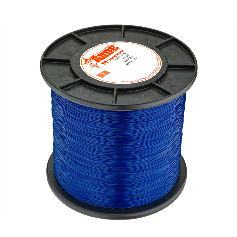 ande braided fishing line Blue Braid 150m/165yds / 10 Premium comes in tests from 15 lb ANDE Monofilament Premium 100lb Test
