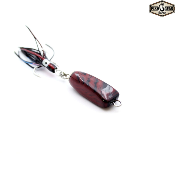 Mark White Lures Black with Red Eye Surface Plug — HiFishGear
