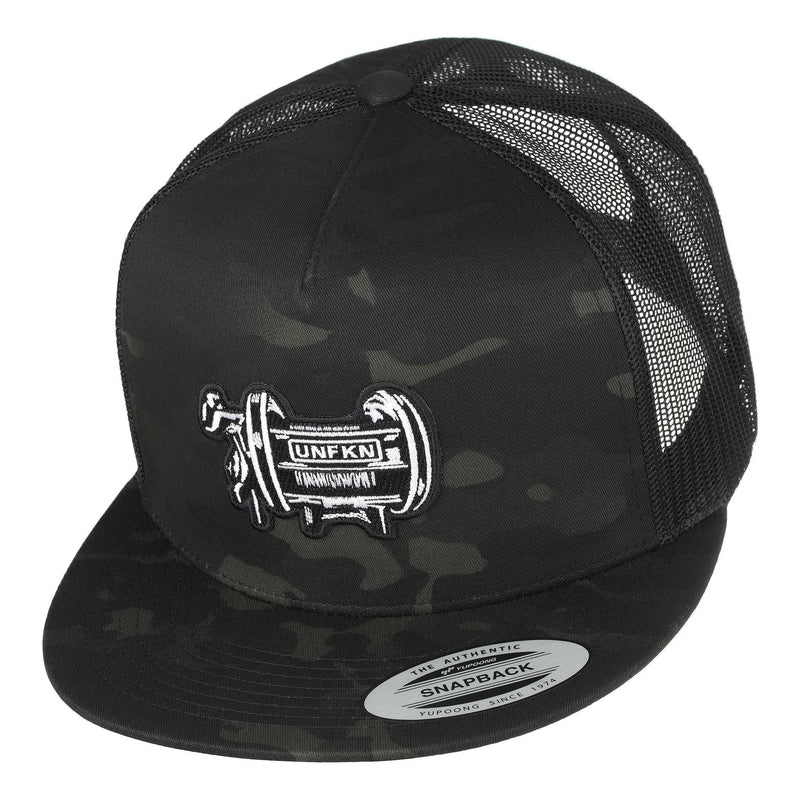 HFG - UNFKN Reel MultiCam® Black Flat Bill Snapback Trucker Hat