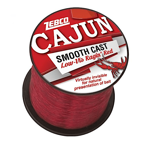 cajun fishing reel Cajun Low-Vis Ragin' Red Line: 40 lb.; Red; Quarter