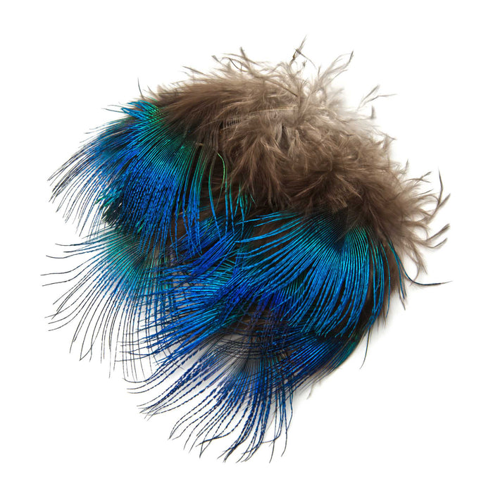 Hareline Blue Peacock Feathers