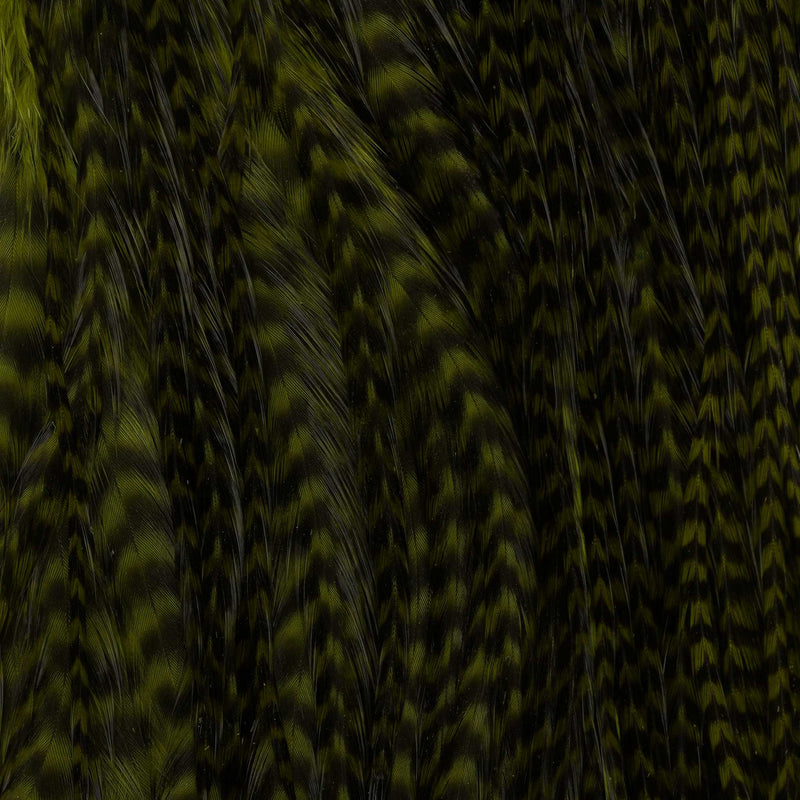 Hareline Half Grizzly Saddles