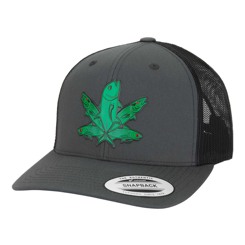 HFG - Green Fish Charcoal/Black Classic Snapback Trucker