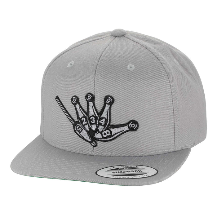 HFG - Throw Da Shaka Silver Flat Bill Snapback Hat