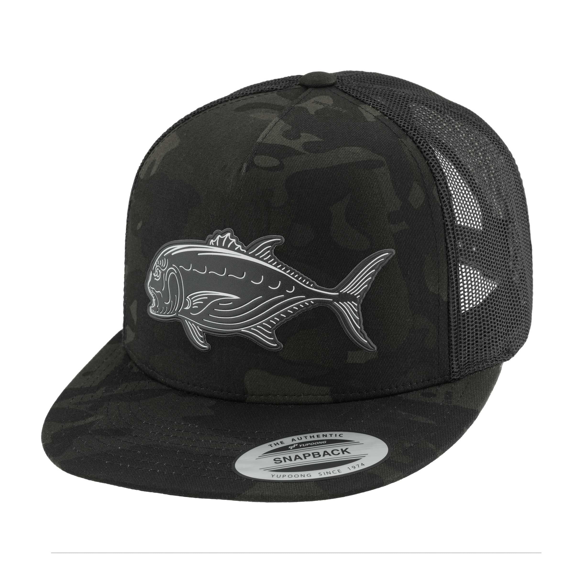 HFG - JDM Ulua MultiCam® Black Flat Bill Snapback Trucker Hat — HiFishGear