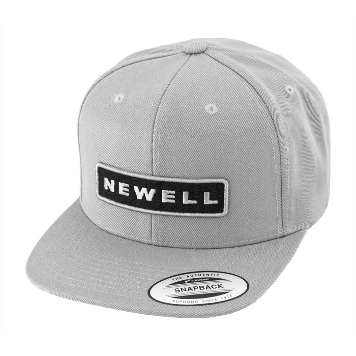 Newell Badge - Silver Flat Bill Snapback Hat