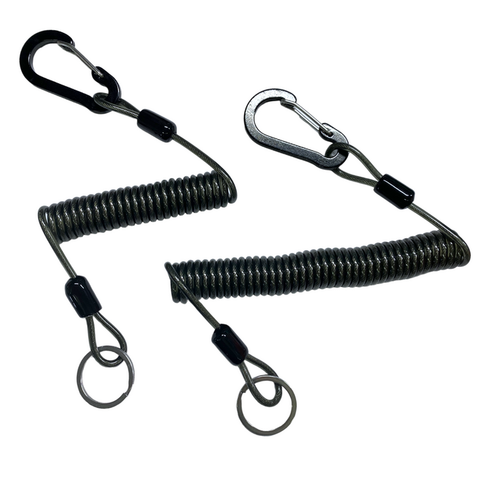 Tackle Keeper Crimped Steel Cable with Clip and Ring