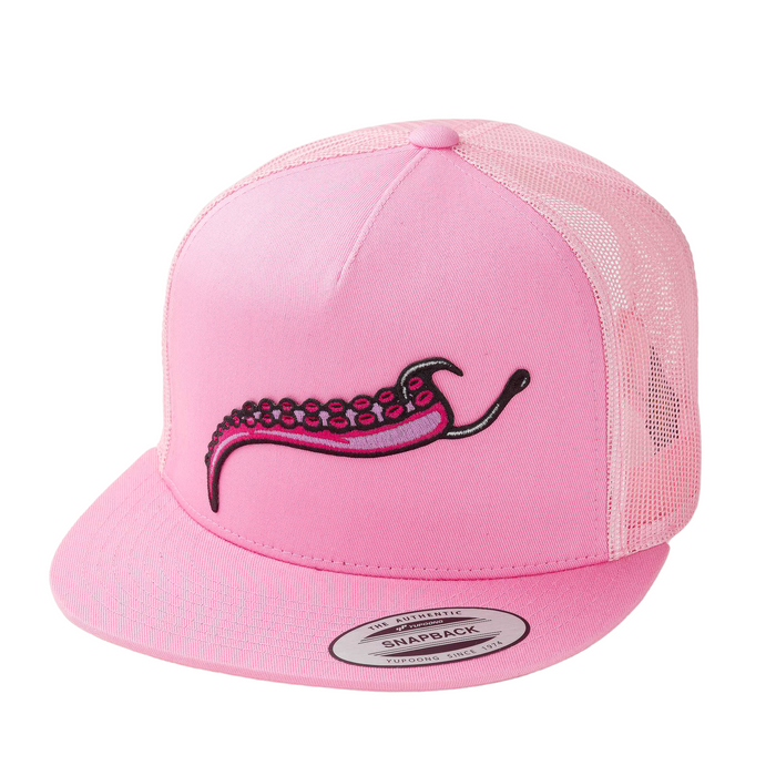 HFG - Pink Tako Flat Bill Snapback Trucker Hat