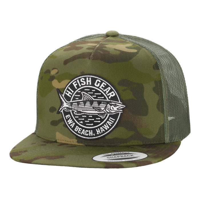 HFG - Oio Patch Tropic/Green Multicam®  Snapback Flatbill Trucker Hat