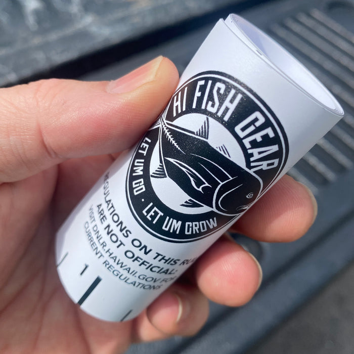 HFG Vinyl Roll-up Fish Ruler with Hawaii Fishing Regulations — HiFishGear