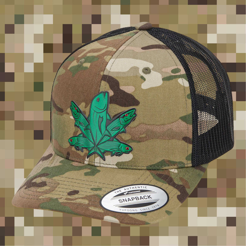 HFG - Green Fish Multicam® Light Snapback Classic Trucker Hat
