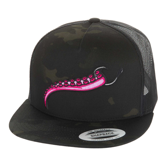 HFG - Pink Tako MultiCam® Black Flat Bill Snapback Trucker Hat