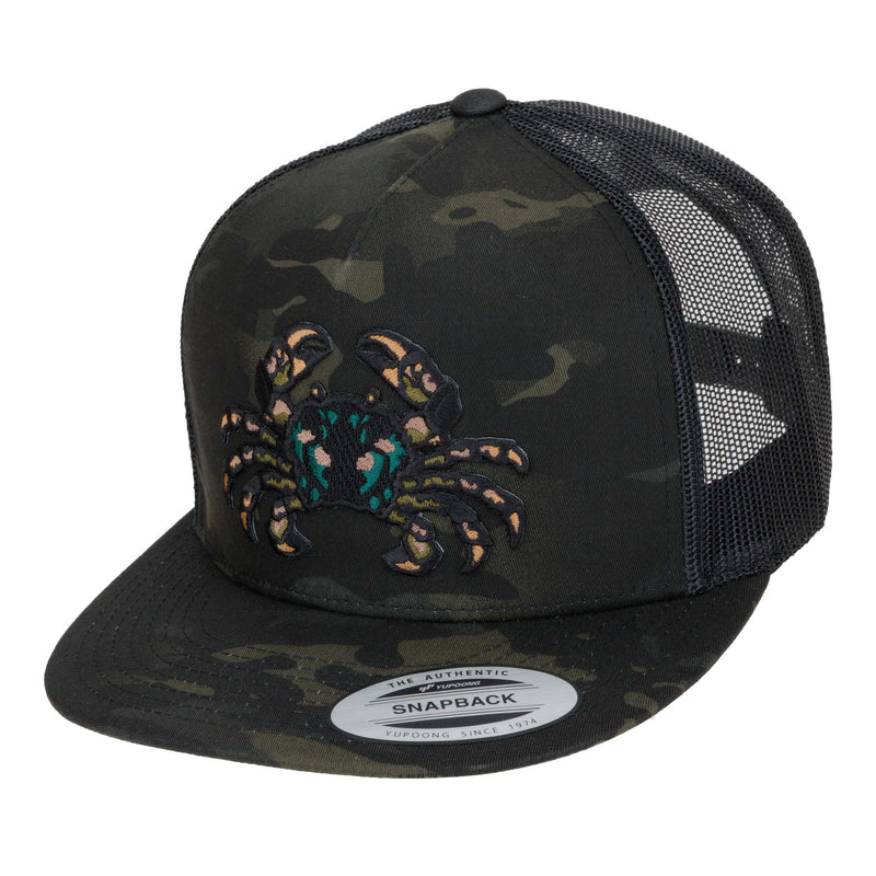 HFG - Samoan Mud Crab MultiCam® Black Flat Bill Snapback Trucker Hat