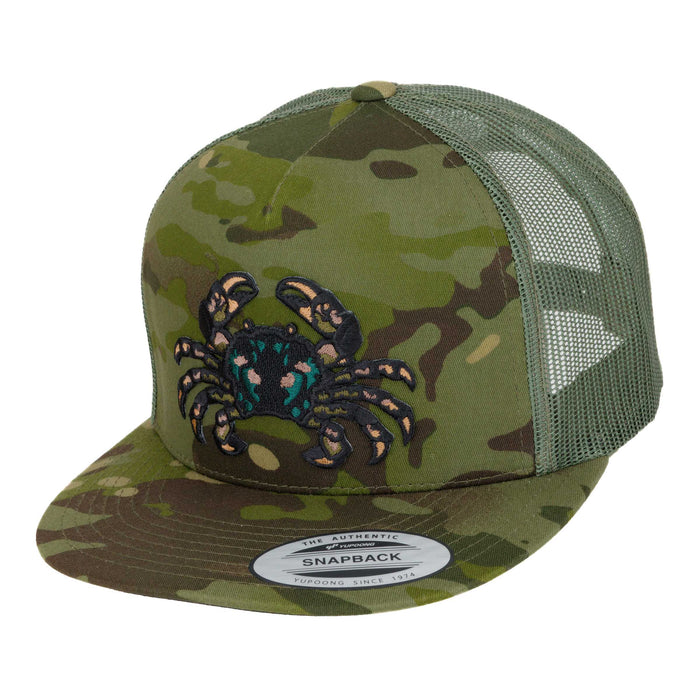 HFG - Samoan Mud Crab MultiCam® Tropic Green Flat Bill Snapback Trucker Hat