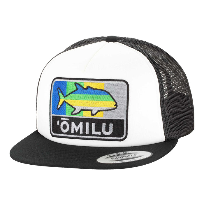 HFG - Black/White Omilu FlatBill Trucker Hat