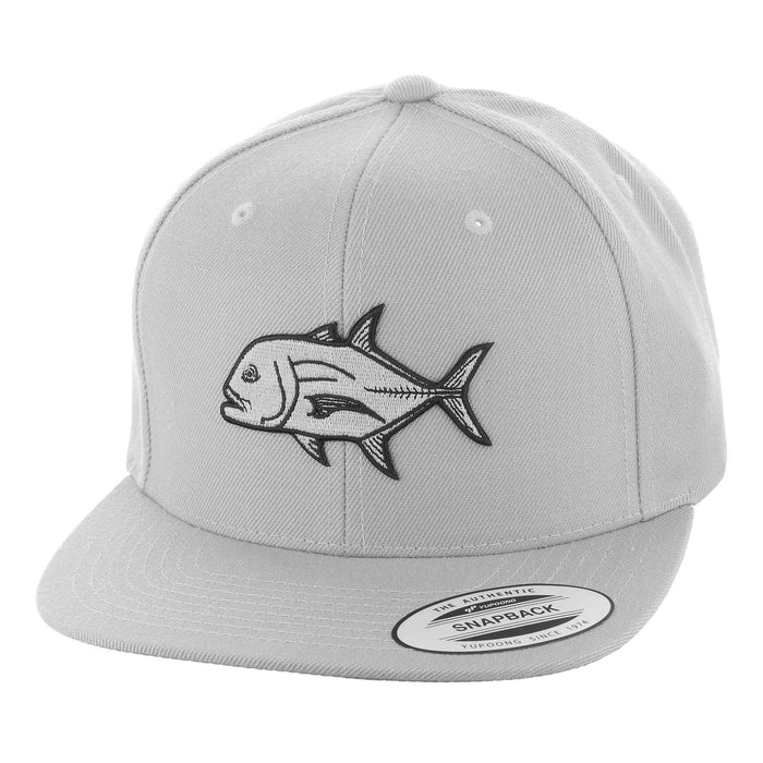 HFG - Ulua Silver Flat Bill Snapback Hat — HiFishGear