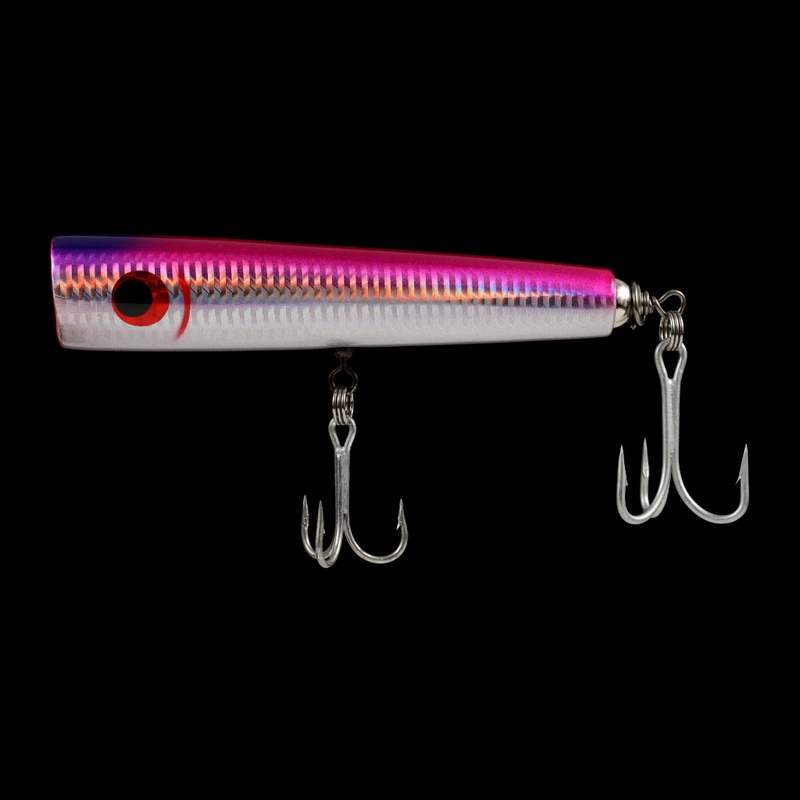 Kaku Lures (ZZ-L) Floating Popper (60 Grams, 150mm) Black Hologram