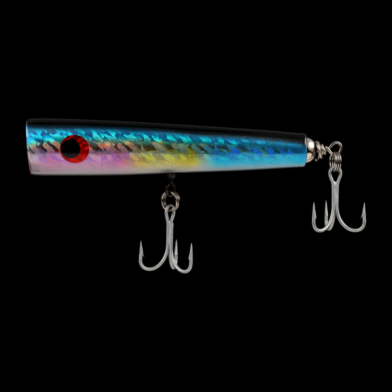 Kaku Lures (ZZ-L) Floating Popper (60 Grams, 150mm) Black Hologram