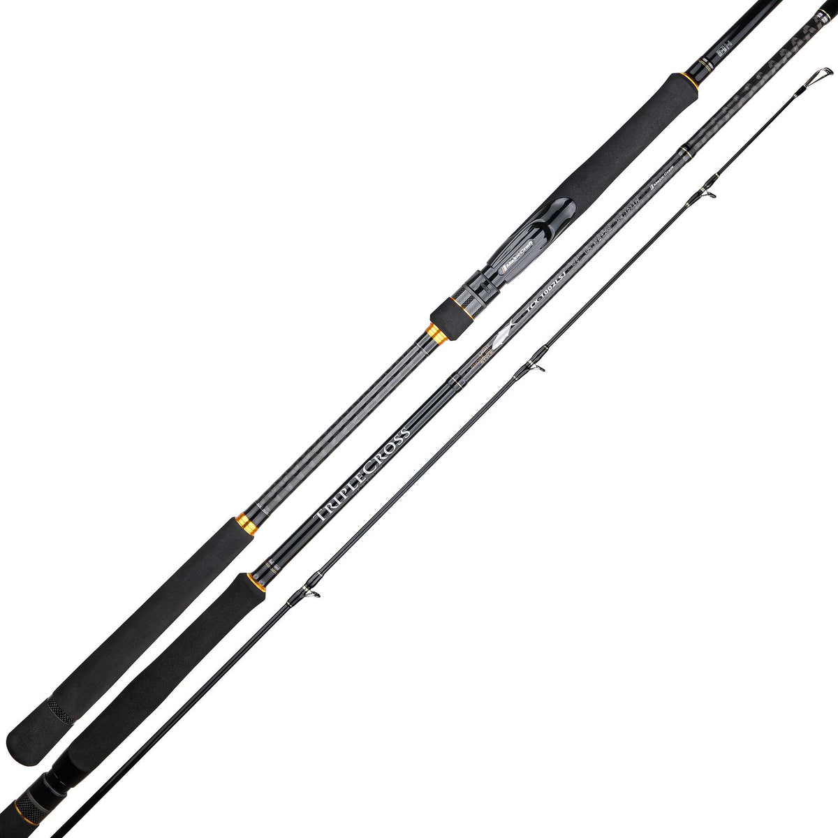 crossed fishing pole Major Craft Triple Cross