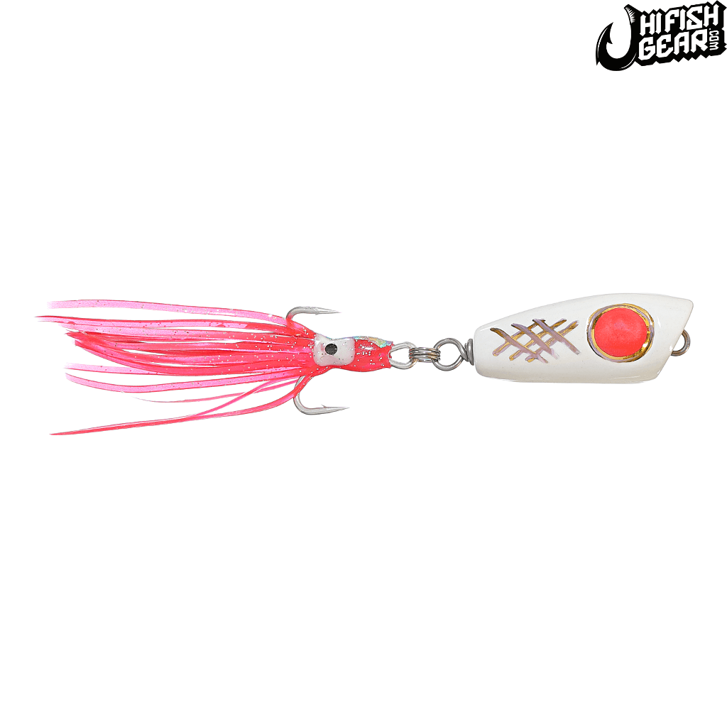 Mark White Lures White with Red Eye Surface Plug — HiFishGear