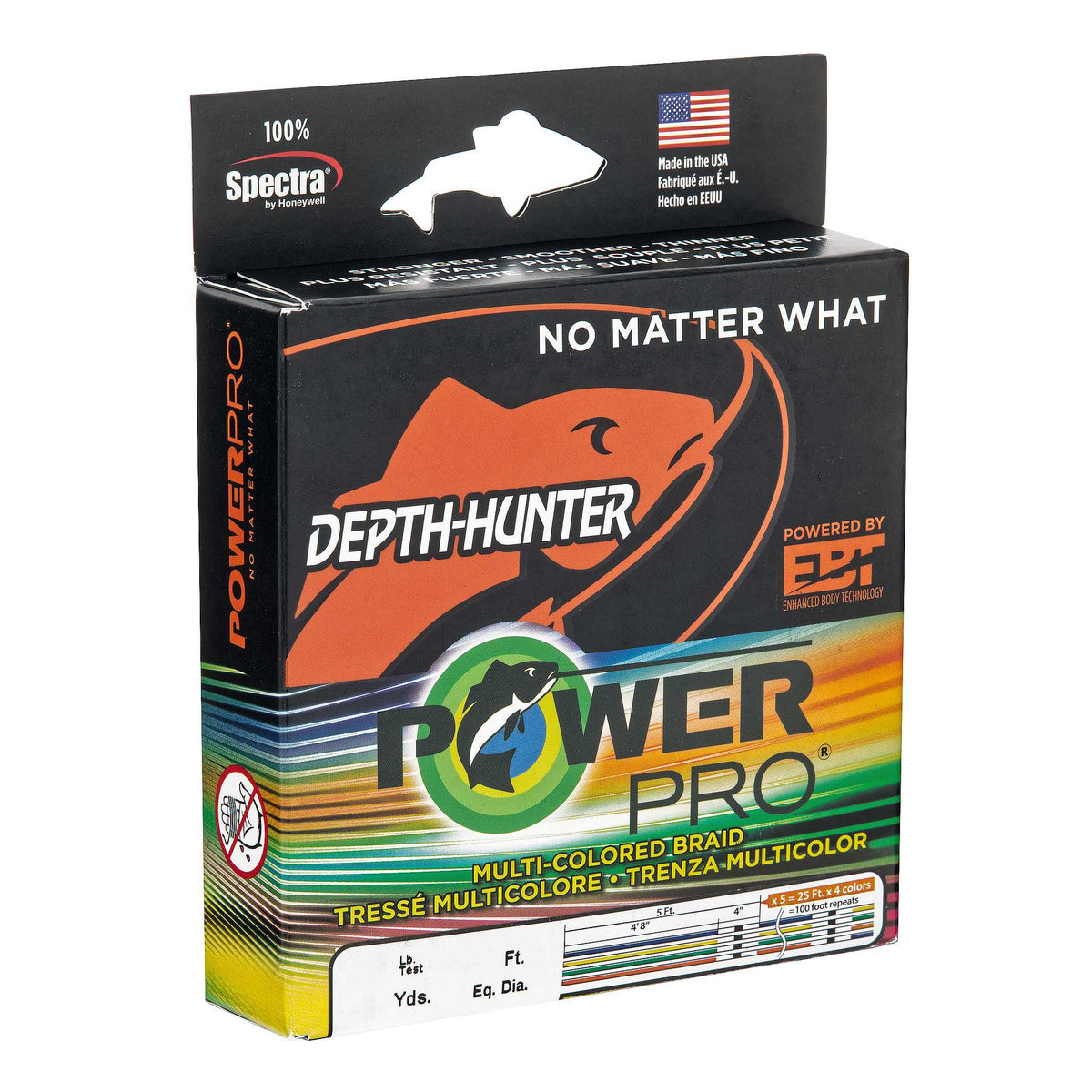 PowerPro Depth-Hunter Multi-Colored Braid — HiFishGear